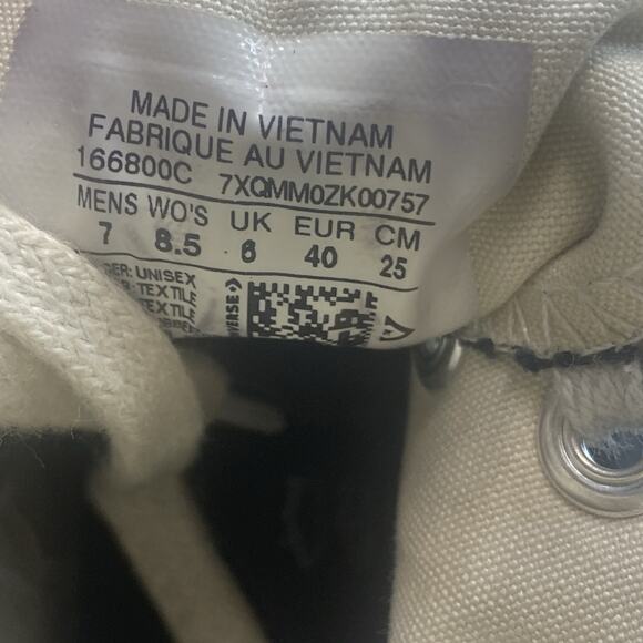 Converse Run Star Hike Womens Black And White Size 8.5 High Top Shoes Sneakers - Picture 7 of 8